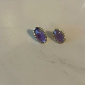 Light purple Kendra Scott stud earrings